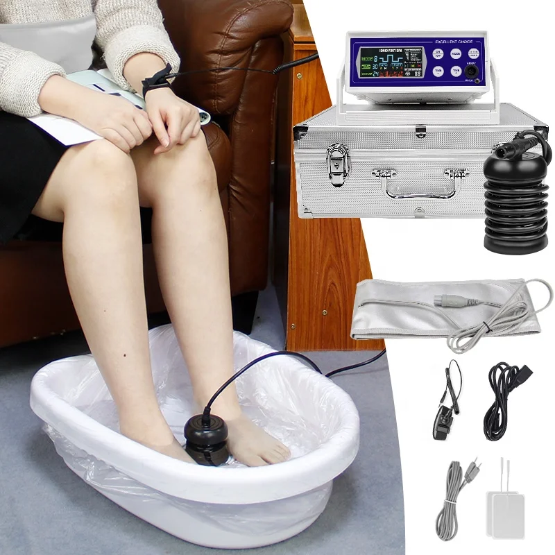Ionic Foot Detox Machine With Array Plus Infrared Waist Belt CE Approval Beauty Salon Foot Spa Machine