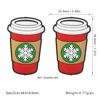 Christmas snow cup beads SA373