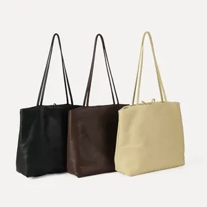 Customized Women'S Popular Shoulder Bag Pu Leather Female Totebag Ladies Tote Bags for Women