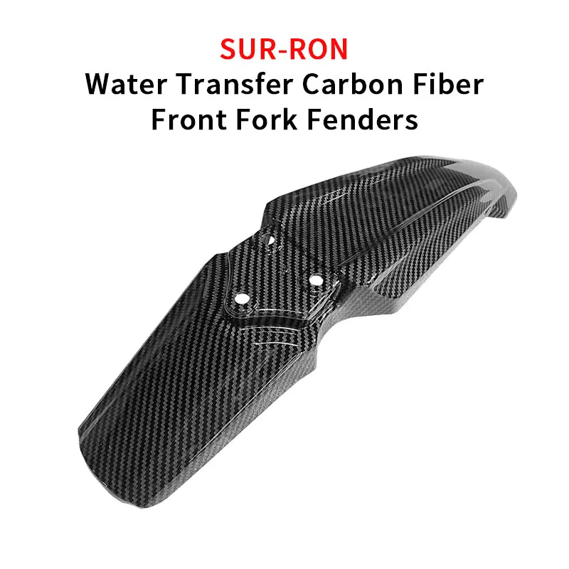 Для SUR-RON хлопчатобумажная пряжа Segway X260 surron внедорожные по созданию электрических транспортных средств переводятся с помощью воды углеродного волокна передняя вилка крылья запчасти для