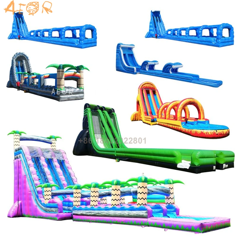 PVC Water Slide With Pool Commercial Used Large Adult Inflatable Water Slide for Sale