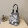 Sac à main horizontal vertical noir et gris