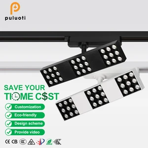 Modern 9W/18W/27W Magnetic Spot Light Aluminum LED Ceiling Light White Black Square Surface 3000K 4000K 6000K 220V Led Spotlight