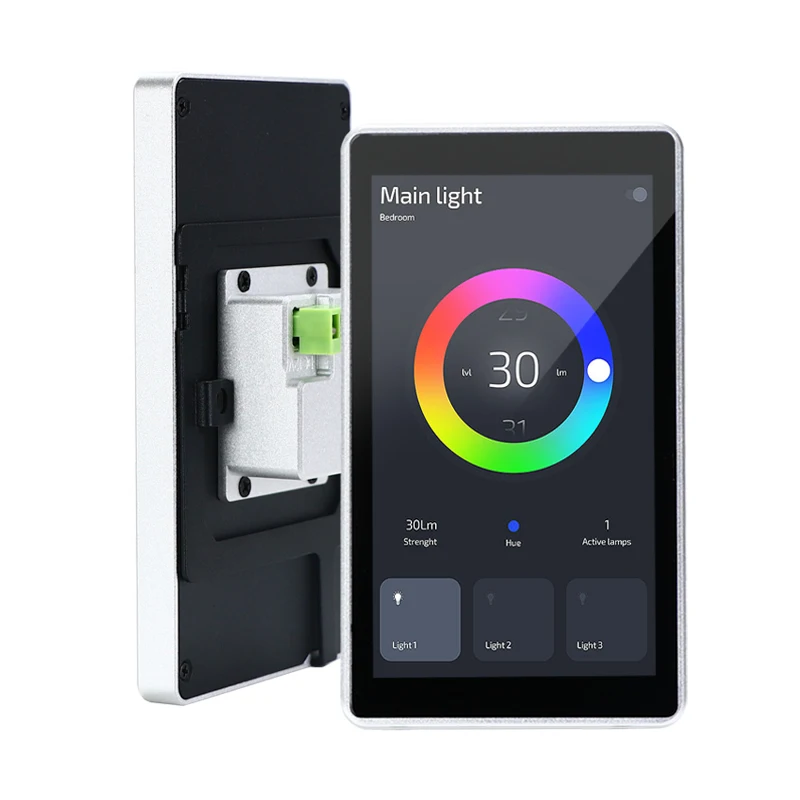 Sunworld Aluminum Alloy Smart Switch Android 11 Smart Home Products Wall Mount Control Panel Embedded IPS Touch Control Panel