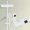 White with Digital Display