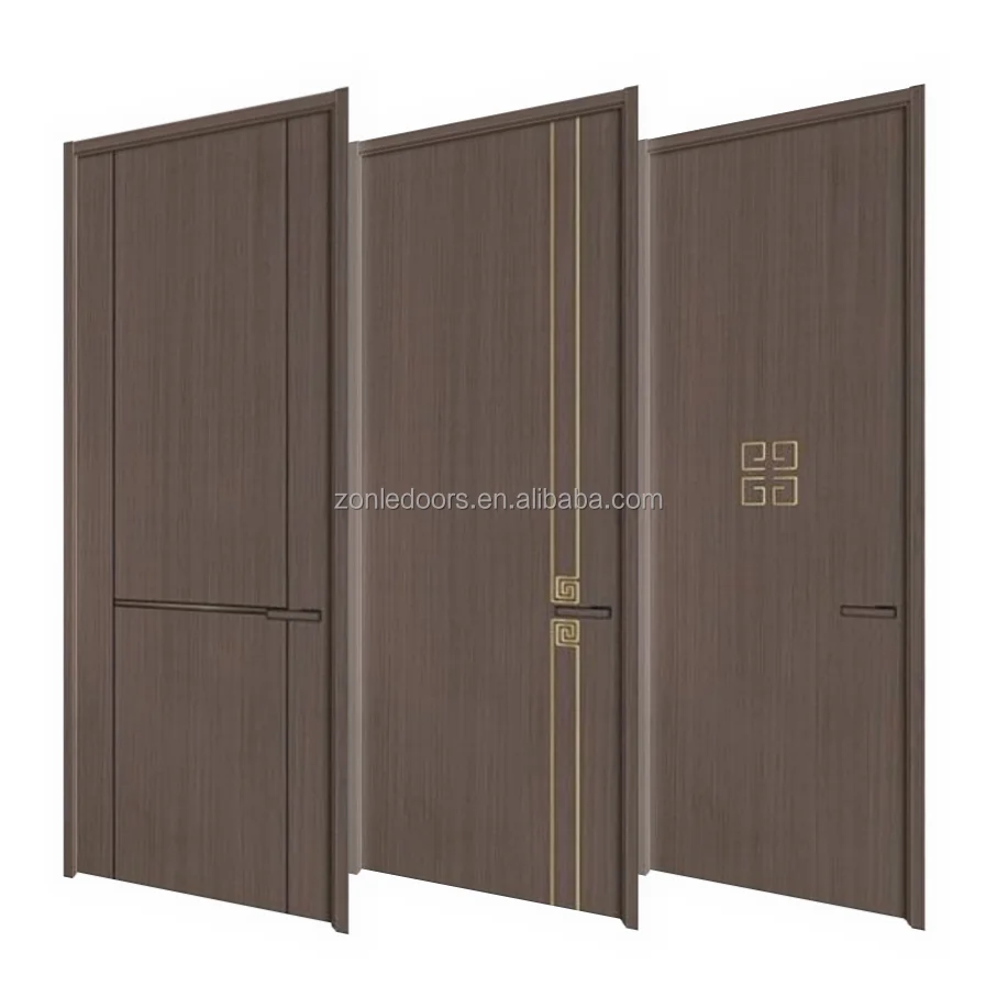 Modern Wooden Bedroom Door Design House Interior Wood Prehung Melamine ...