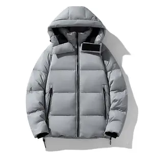 Down Puff Pastry Jacket with Hood - High-Quality Winter Warmth New Men's Custom Design