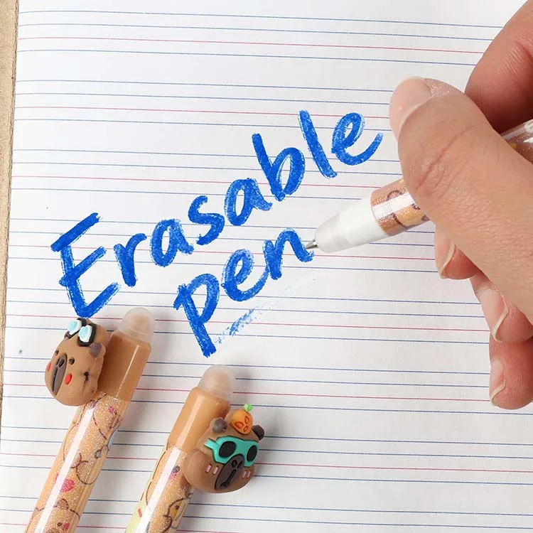 Penna gel cancellabile con animali simpatici per bambini_voghion.com