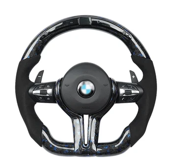 Forged Carbon Fiber Steering Wheel With Smart LED for Suitable For Bmw Steering Wheel F20 F30 F80 F10 X1 X2 X3 X4 X5 X6 M5 M4 M3
