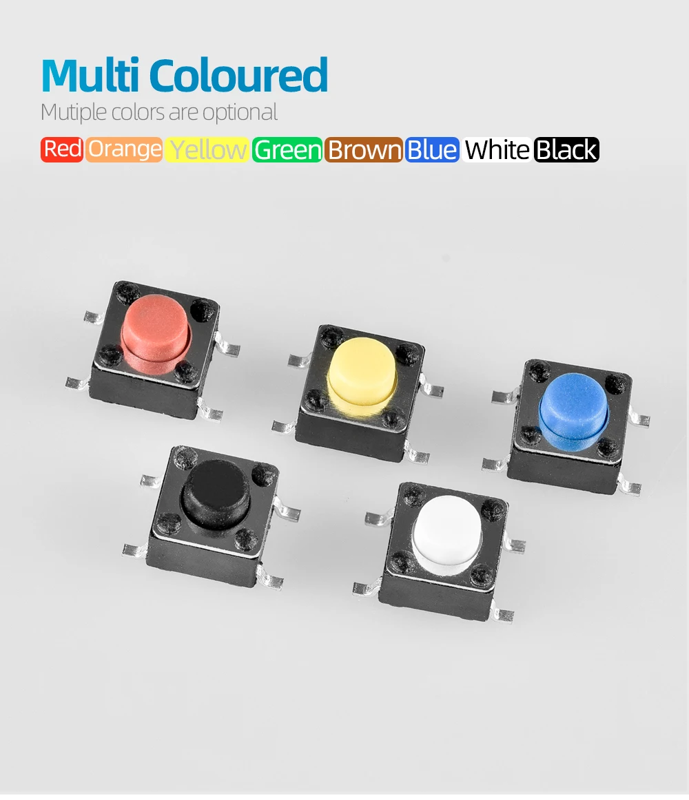 20pcs 4.5*4.5*3.8/4.3/5/6/7/8mm 3pin Tact Switch 4.5x4.5mm 3p Side Pin Micro Push Button Tactile Switchs - 502 20pcs 4.5*4.5*3.8/4.3/5/6/7/8mm 3pin Tact Switch 4.5x4.5mm 3p Side Pin Micro Push Button Tactile Switchs - 502