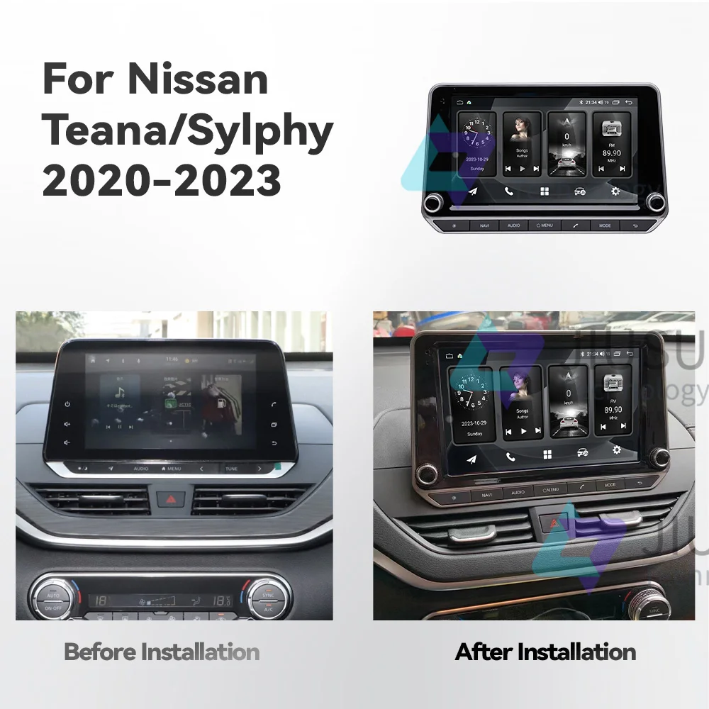 Touch Screen Android Car Radio GPS Navigation DVD Player Stereo Multimedia Audio System for Nissan Teana Sylphy 2020-2023