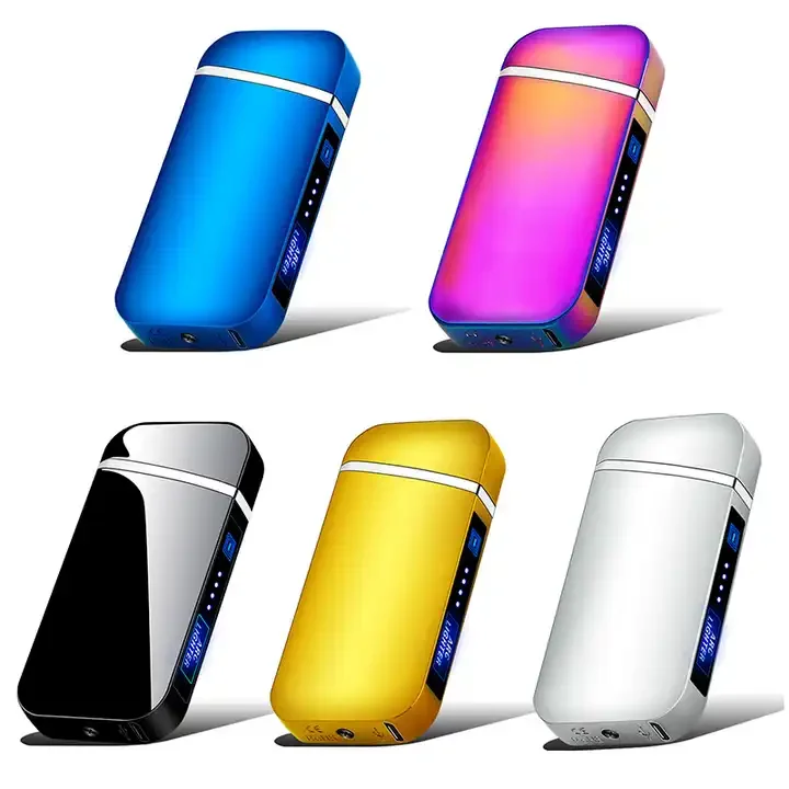 Smart Lighter Dual Arc Charging Lighter Luxe Touch Sensing Metal Wind