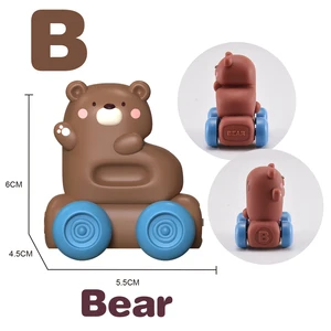 ITTL 20 Pcs Freewheel Soft Play 3D Car Alphabets Educational Toys for Early Childhood 2-4 Years Plastic