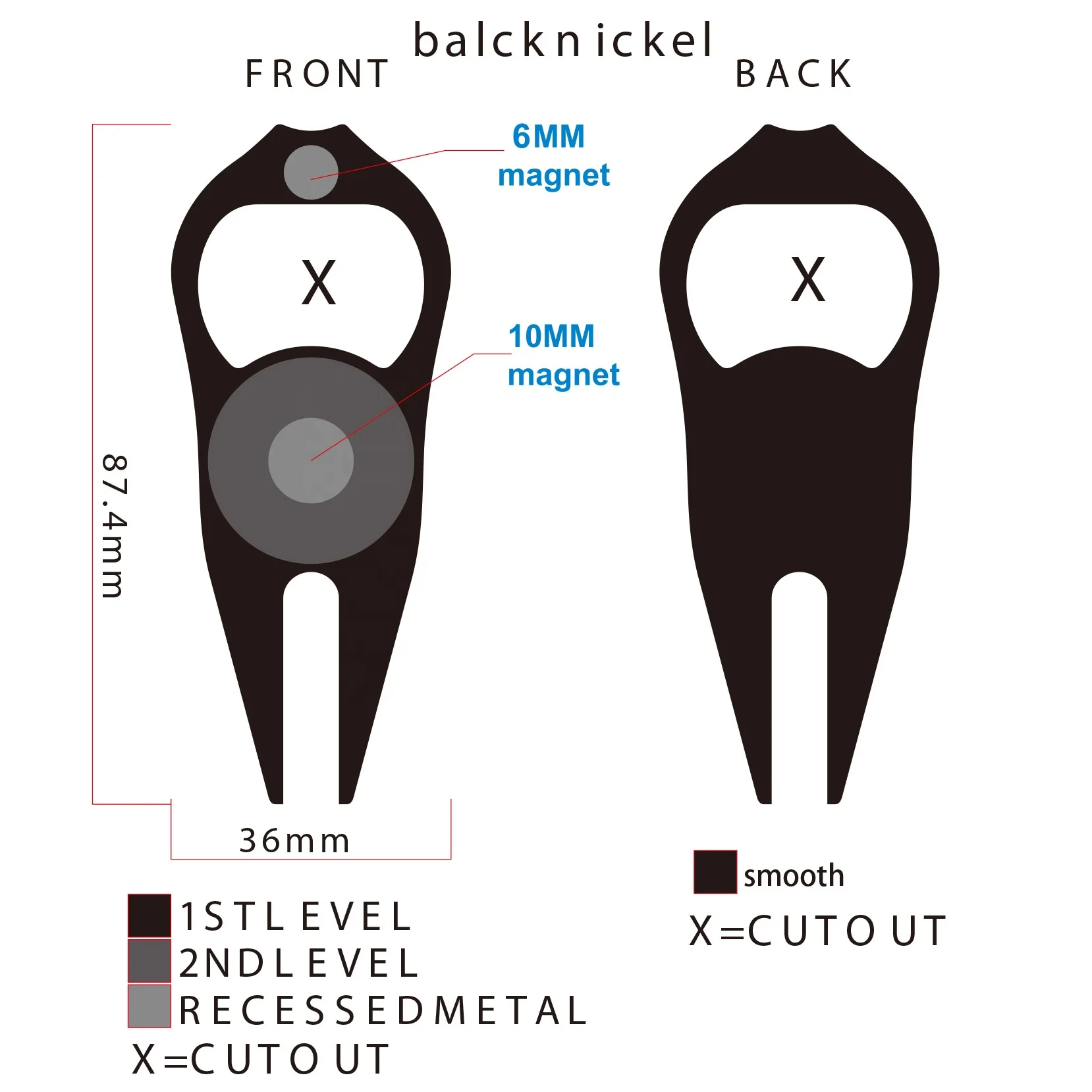 Best Ball Marker Supplier Multifunctional Bottle Opener Golf Divot