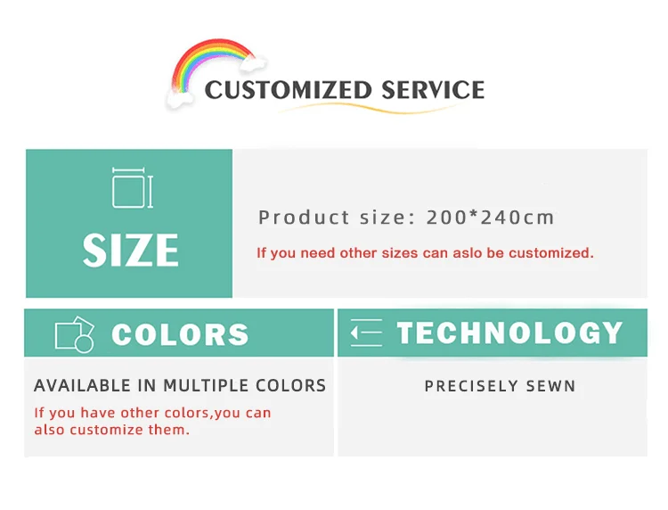 Muslin bedding set color and pattern customization options