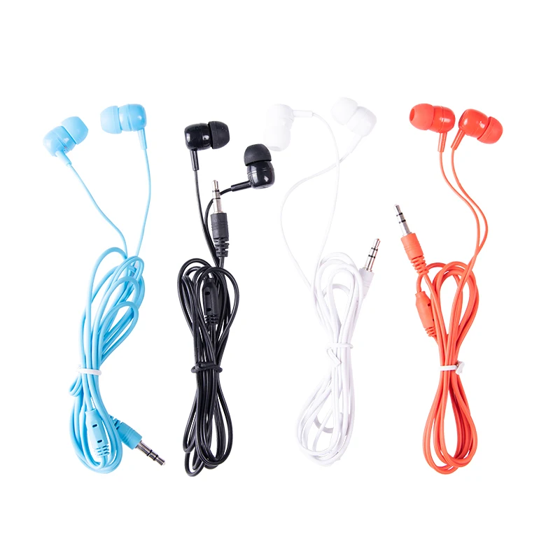 Factory Direct Supply Single Use Earbuds Wired Earphone for Gym Disposable Earphone Airplane