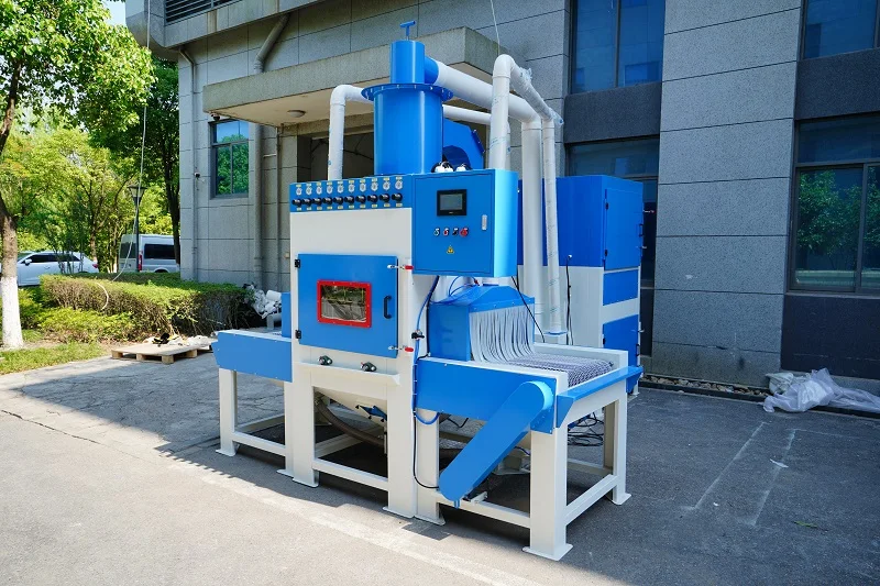 Pass Through Automatic Sandblaster Automated Sandblasting Machine for Long Parts