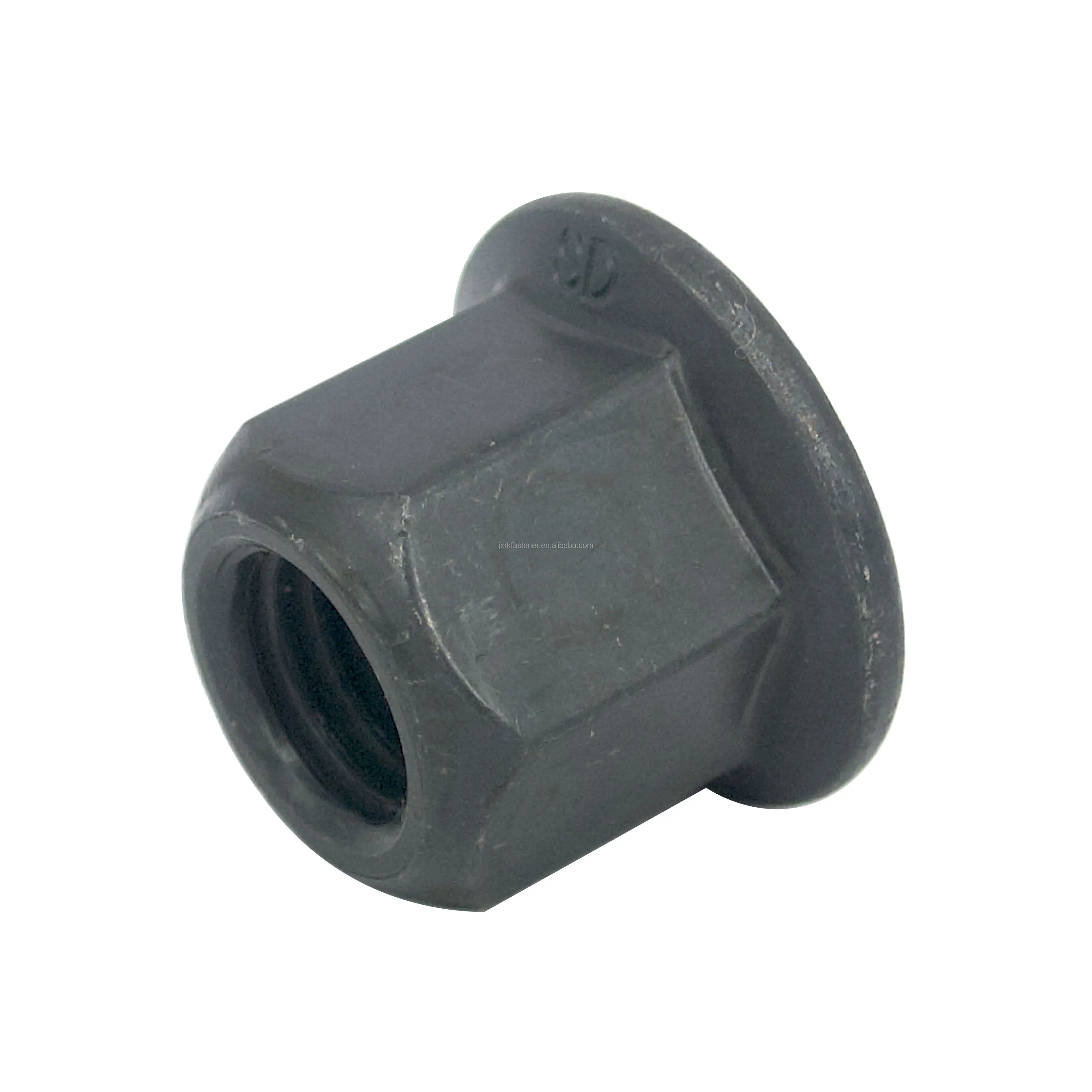 Din6927 Hex Flange Stove Nuts Prevailing Torque Lock Nuts Class 10 High Tensile Strength Black