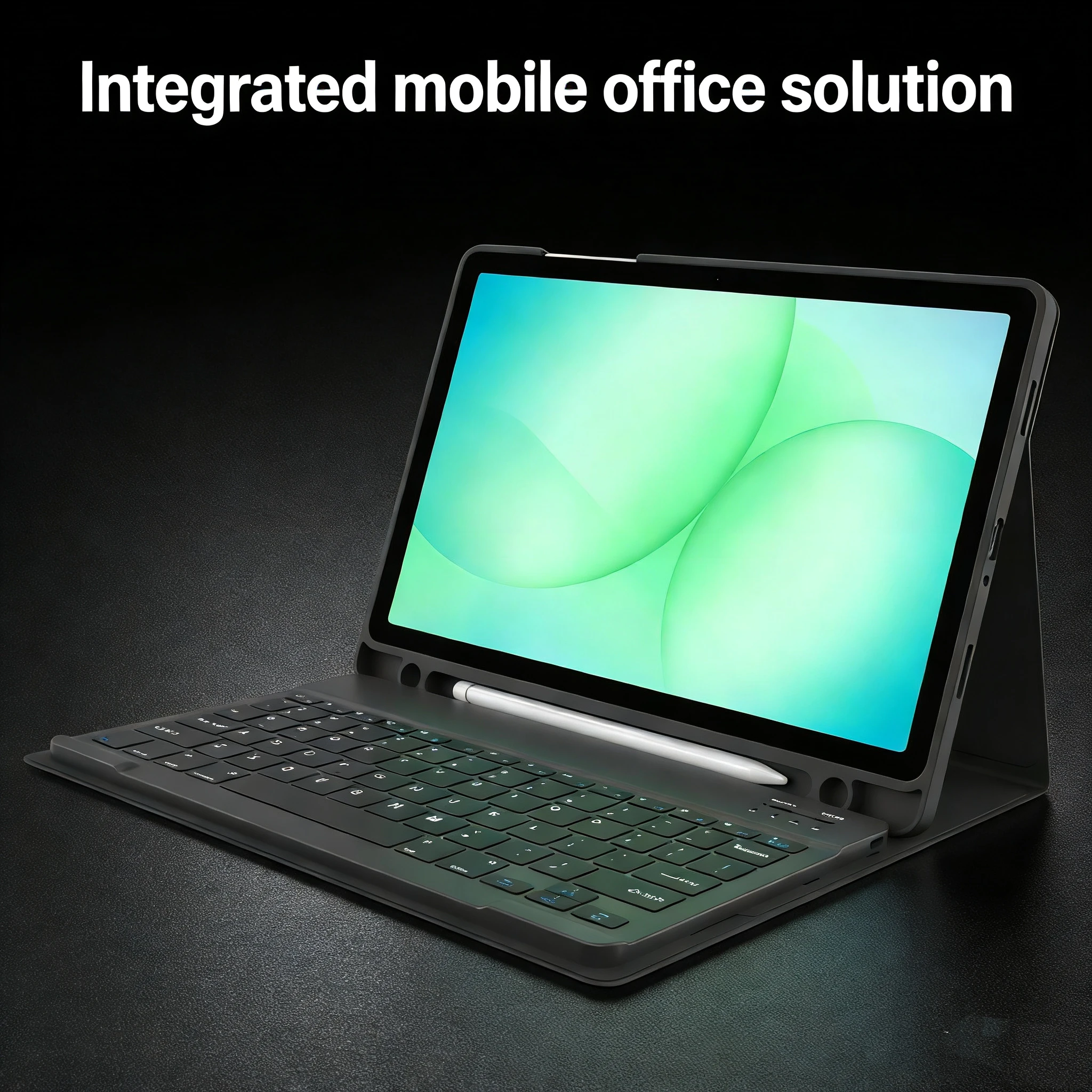 product laudtec tablet keyboard case with stylus 2 in 1 detachable  lightweight protection  multi angle stand for mobile office-6