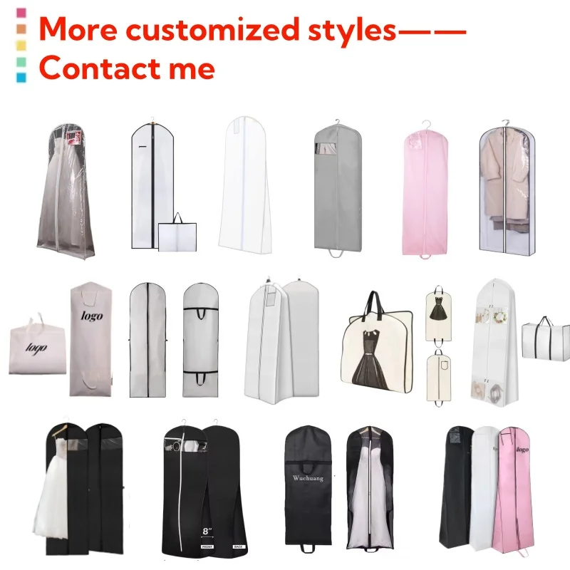 China Wholesale Durable PVC Bridal Wedding Dress Bag - Portable Zip Garment  Cover for Evening Gowns and Home Storage