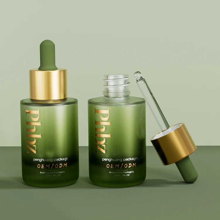 Luxury Translucency Skincare Packaging Set Colour Press Dropper Hair