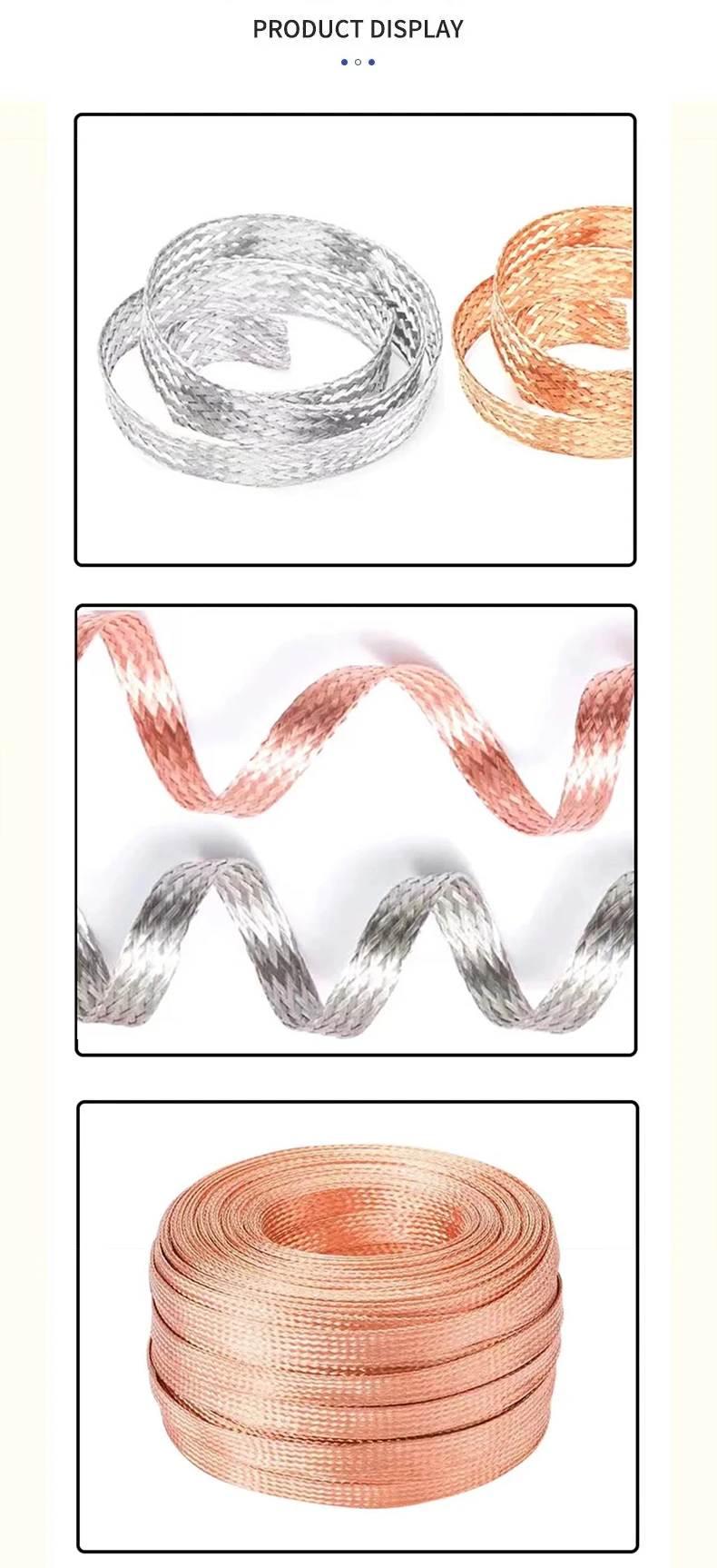 Flexible Copper Braid Grounding Braid Copper Tinned 25mm2 Wholesale