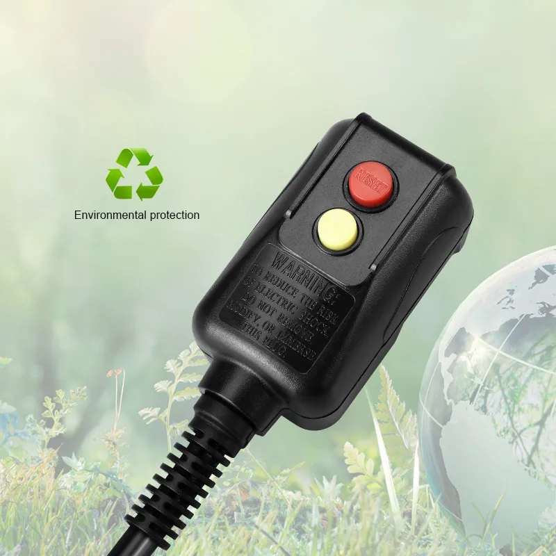 125V 15A  Residual Current Leakage Protection Self-test Adaptor ALCI Electrical Safety Plugs