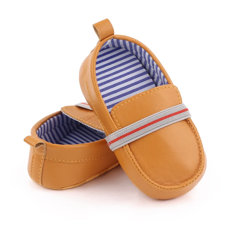 Spring Autumn Soft PU Leather Baby Toddler Boy Shoes supplier