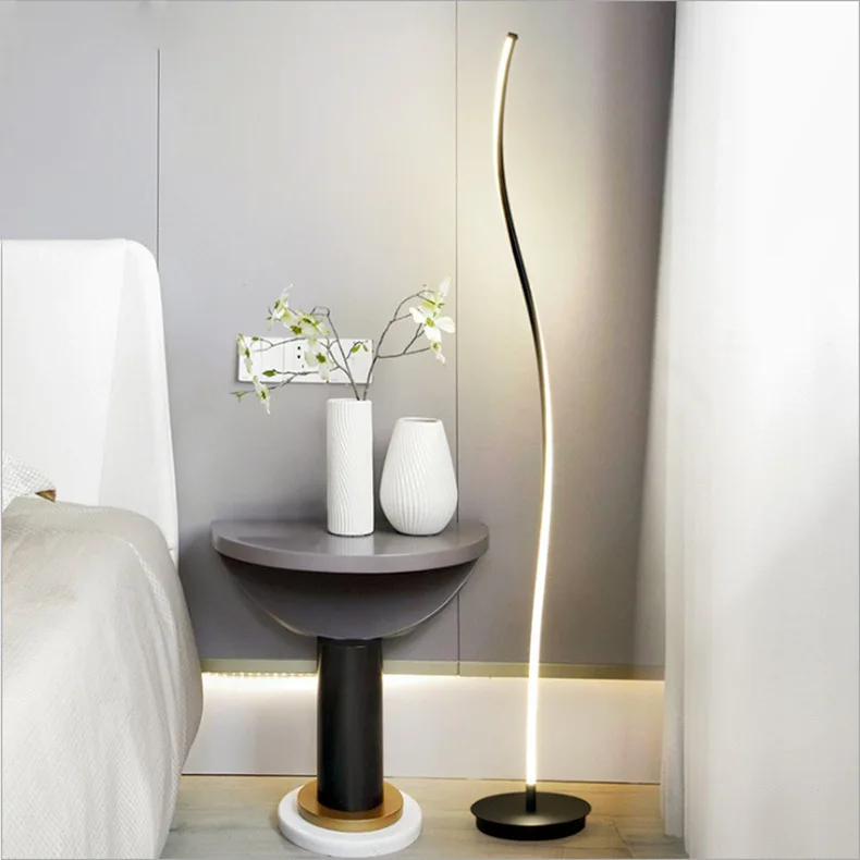 Minimalist Dimmable LED Reading Lighting Modern Floor Lamps