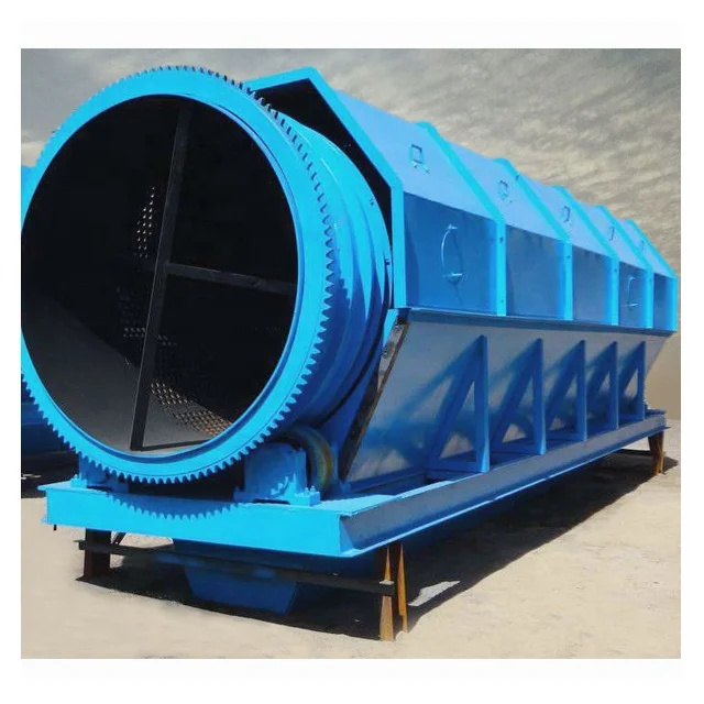 Municipal Solid Garbage Waste Recycling System Plant Trommel Screen