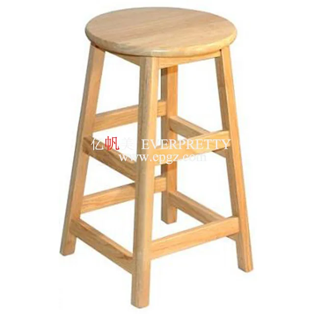 Laboratory Furniture Round Square Shaped Physics Wooden Science Stool Chair with ISO for Student