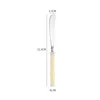 Beige- round knife