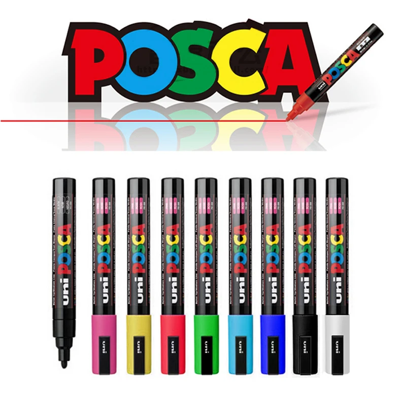 Uni Posca PC-1M Extra Fine Marker 0.7 mm White Satın Al - Art Sanatsal