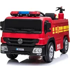 kids electric fire truck 12 volt ride on car toy for baby remote