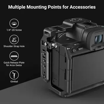 SmallRig Camera Half Cage for Sony A7R V/A7 IV/A7S III/Alpha 1/Alpha 7R IV - 3639 detail image