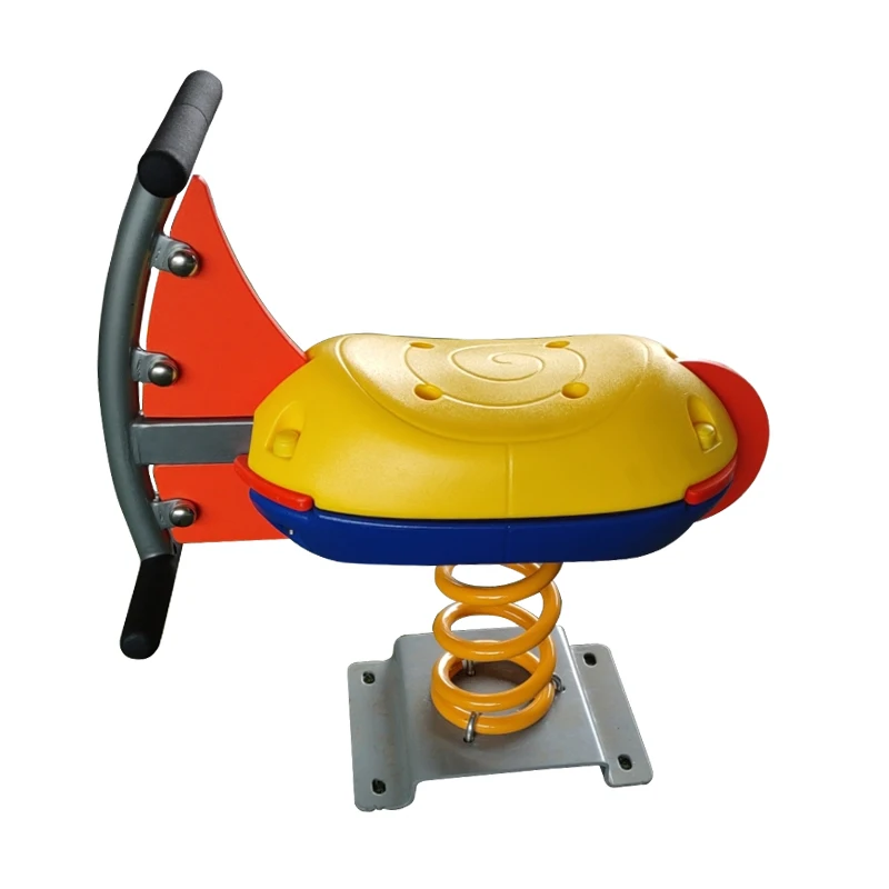 Factory Direct Sales Baby Rocking Spring Horse for Kids Indoor and Outdoor Amusement Park Plastic Seat