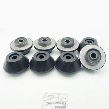 Engine Mounting Rubber Cushion Feet Bumper for KomatsuPC120-6 4D102 PC138US Excavator accessories digger digging