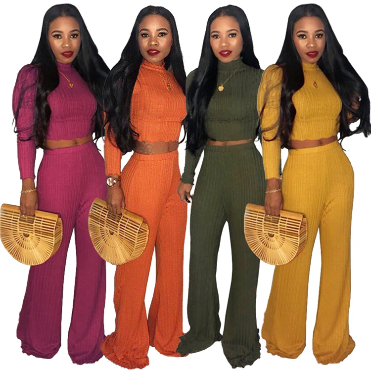 Wholesale Fashion Rib Knit Crop Top 