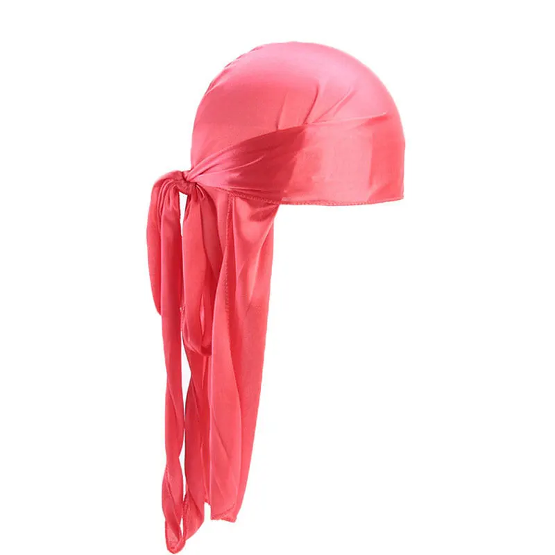 Атласный шелковый шарф Durag с принтом на заказ пиратский мужской головной убор повязка для волос бандана оптовая продажа дизайнерский durag