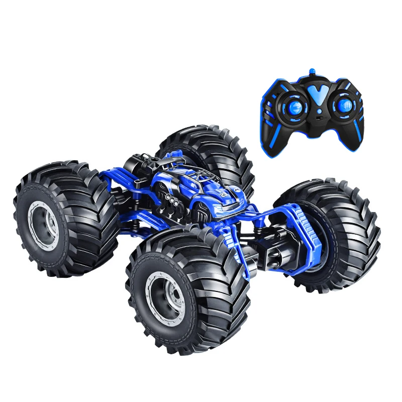 Remote Control Mist Spray Double Sided Rc Tipping Stunt Twister Car Toy Kids