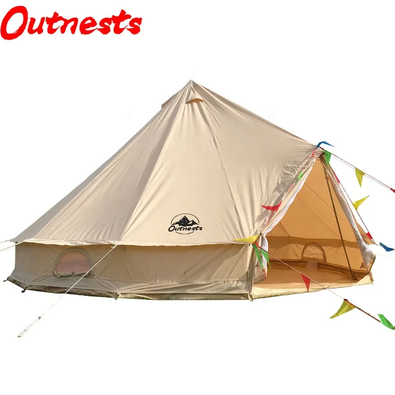 3m Glamping Safari Tent - Durable Cotton Canvas Bell Tent