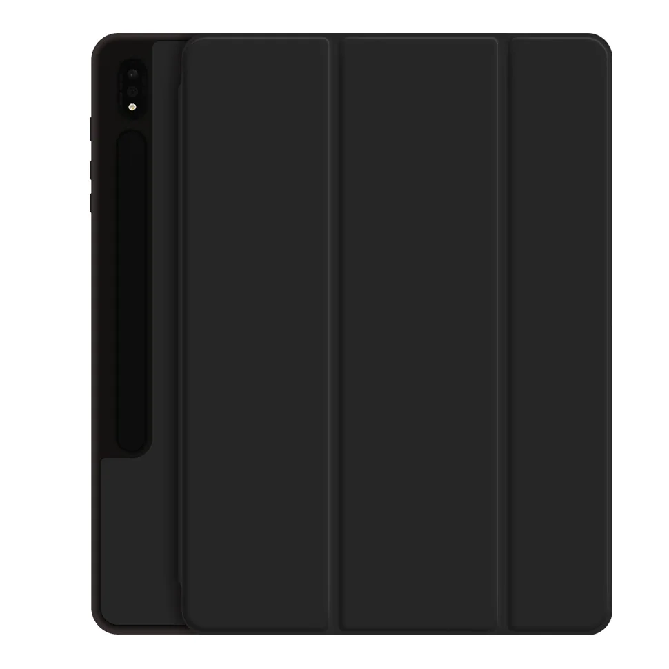 Leather Smart Cover Stand Tpu Back Folio Tablet Case With S Pen Holder