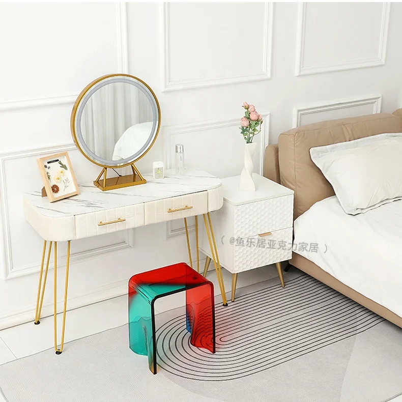 Home Simple Design Transparent Minimalist Nesting End Desk Acrylic Coffee Tea End Table