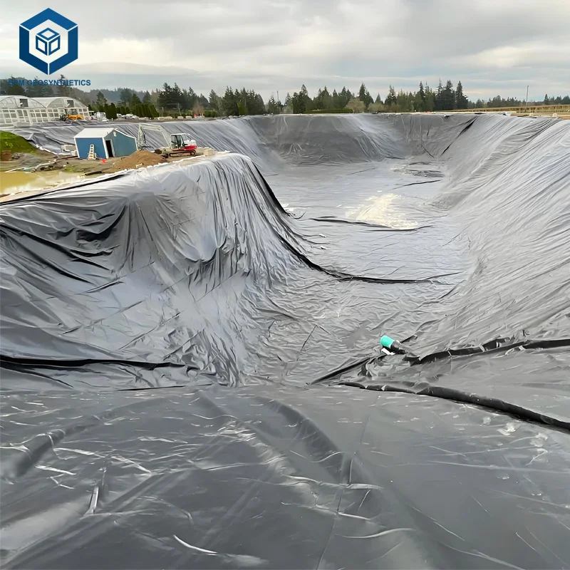 HDPE Smooth Geomembrane Waterproofing Membrane Farm Dam Liner 45 Mil Pond Liner for Water Storage Pond in Kenya