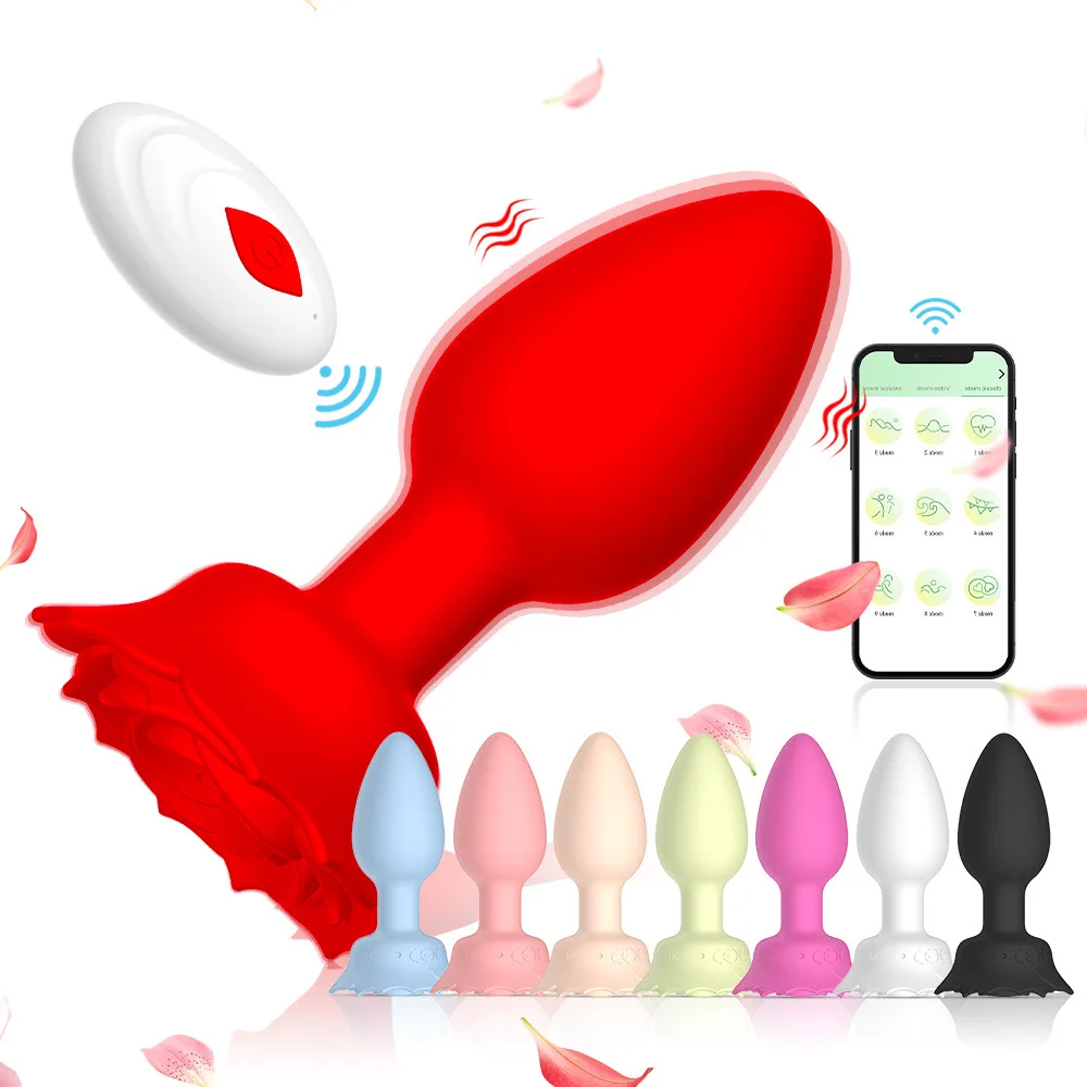 Plug Anal Vibrador Rosa con Control APP - Placer Intenso