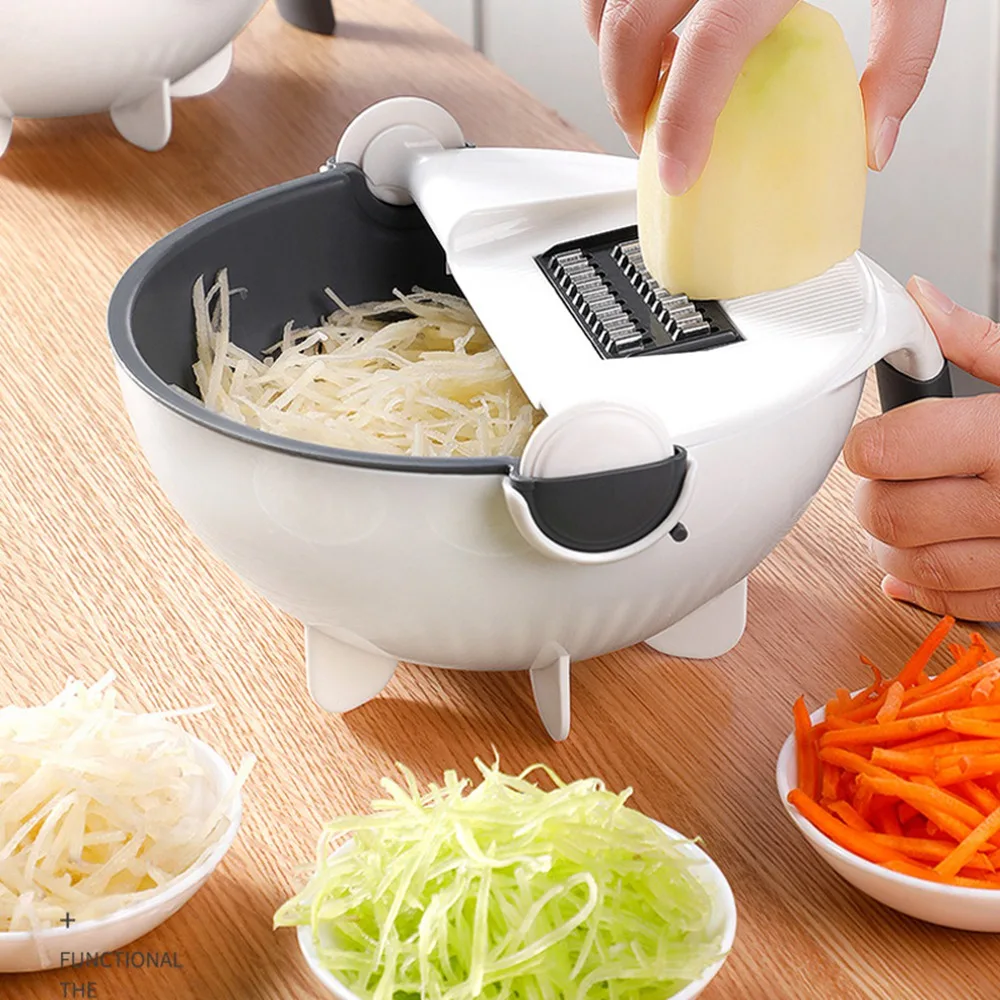 Dropship New 9 In 1 Multi-function Magic Rotate Vegetable Cutter