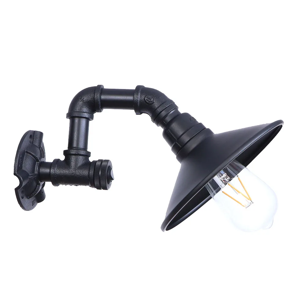 Moroccan industrial decorative vintage rustic metal water pipe wall mounted light