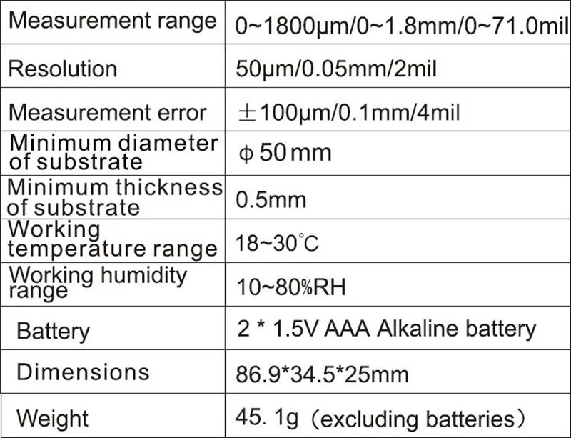 Yunombo 2023新发布YNB-100Pro Fe nFe Fe + Zn迷你薄膜测厚仪涂层测厚仪汽车油漆厚度测试仪