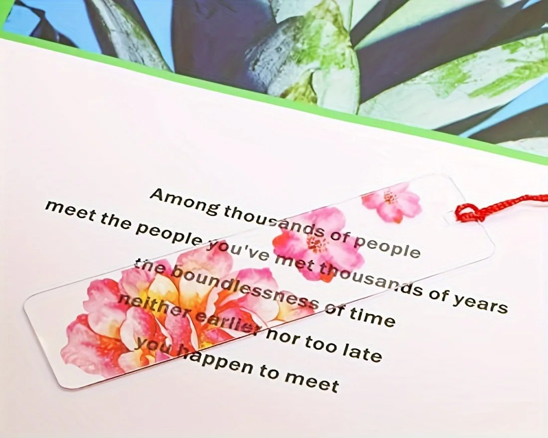 Wholesale Recommend Custom Logo Blanks Bulk Clear Bookmark Acrylic Unique Bookmarks manufacture