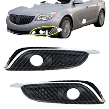 Front Bumper Fog Light Cover Fog Lamp Frame For Buick Regal 2014-2016 Front Upper Lower Grille Fog Lamps